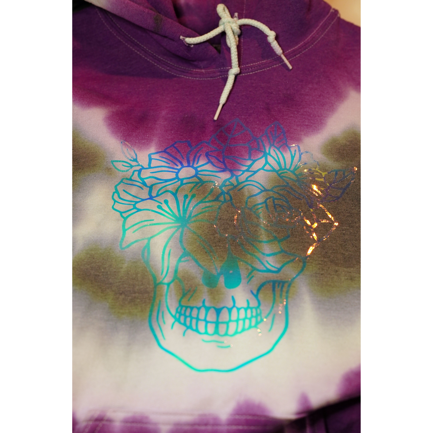 Flower Skull Purple & Black Sweatshirt