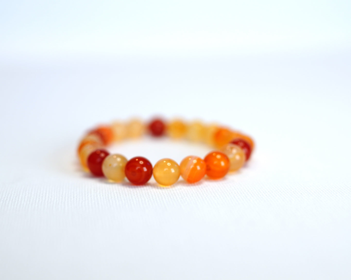 Radiant Life, Carnelian 8mm Stretch Bracelet